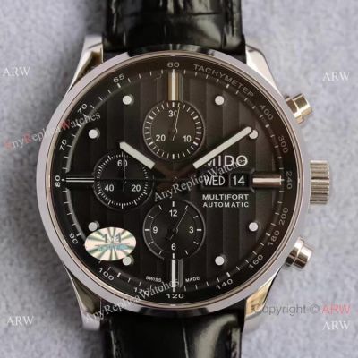 Swiss Replica MIDO Multifort Chronograph 44mm Watch Stainless Steel Asia7750